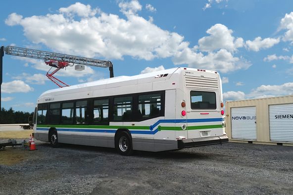 First electric bus to pass the new FTA Pass/Fail standard in Altoona:  The Nova Bus LFSe
