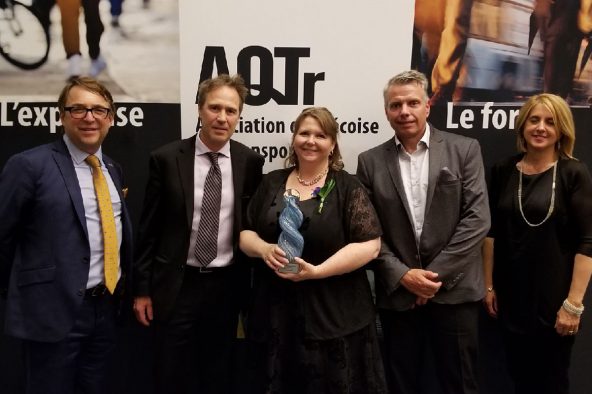 Nova Bus wins the public choice award at the 2018 grands prix d’excellence en transport