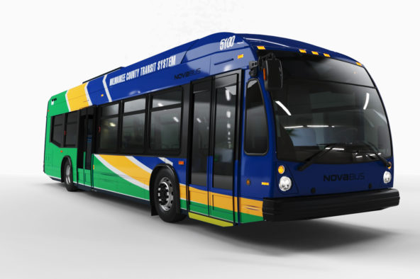 Milwaukee County Transit System selects Nova Bus to supply 15 electric LFSe+ buses — a first LFSe+ order for Nova Bus in the U.S.