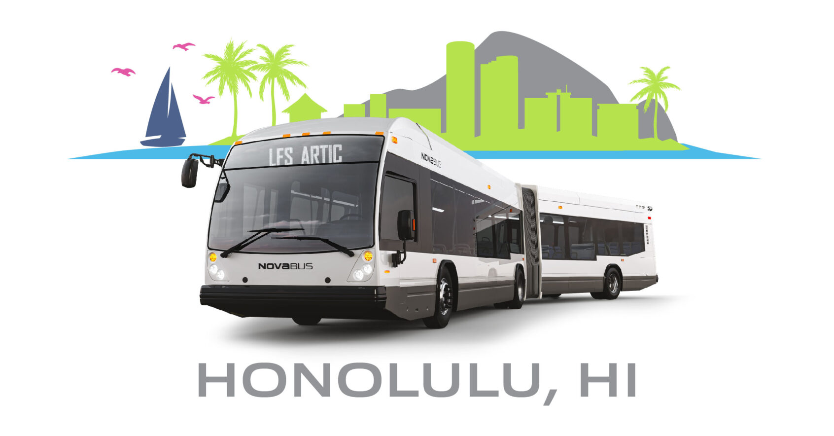 Nova Bus to supply up to 35 articulated buses to the City and County of Honolulu